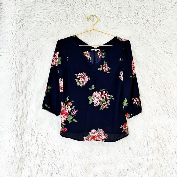 𝅺STITCH Fix Skies Are Blue floral print blouse - Picture 1 of 4